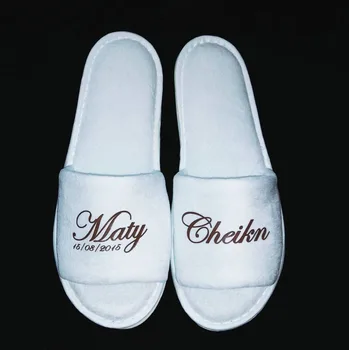 

personalized Wedding Slippers,Custom Worded Slippers,Bridal Party Slippers.Bachelorette party favors gifts