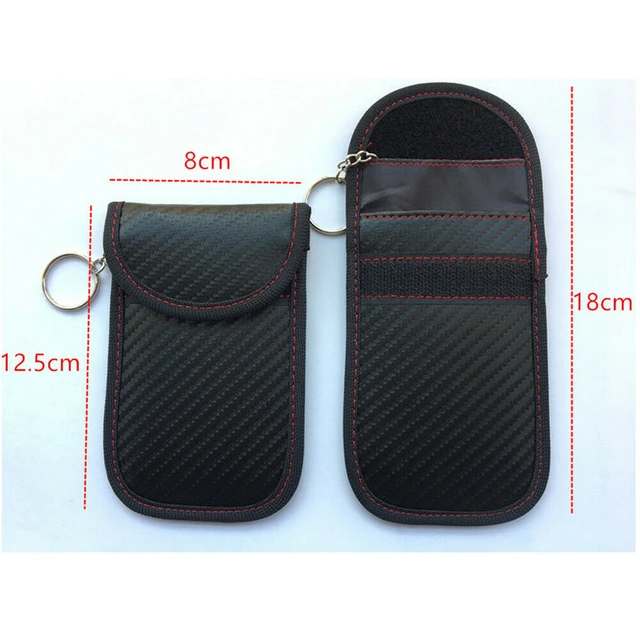 Lot de 2 Mini Etui anti RFID Clé Voiture Portable, Pochette anti