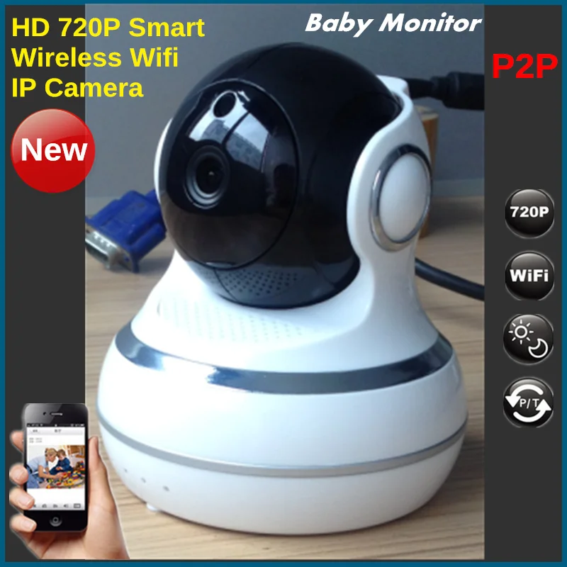 HD 720P Micro SD Card Record Wifi Wireless IP Camera Wifi P2P Indoor