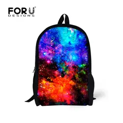 FORUDESIGNS школьные сумки для мальчиков-подростков с принтом Галактики, школьные сумки высокого качества, школьный рюкзак, рюкзак унисекс