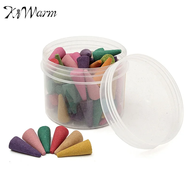 80Pcs/box Multiple Smell Backflow Incense Cones Tower Incense Jasmine