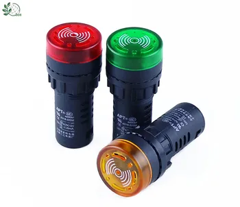 

Panel Mount 22mm led Indicator buzzer AD16-22SM 12V 24V 110V 220V led buzzer