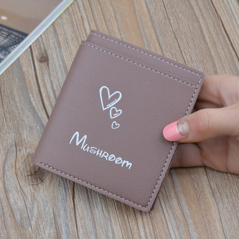 Women Wallets New Arrival Wallet Short  Zipper Purse Patchwork Panelled Wallets Trendy Coin Purse Card Holder seal print 408