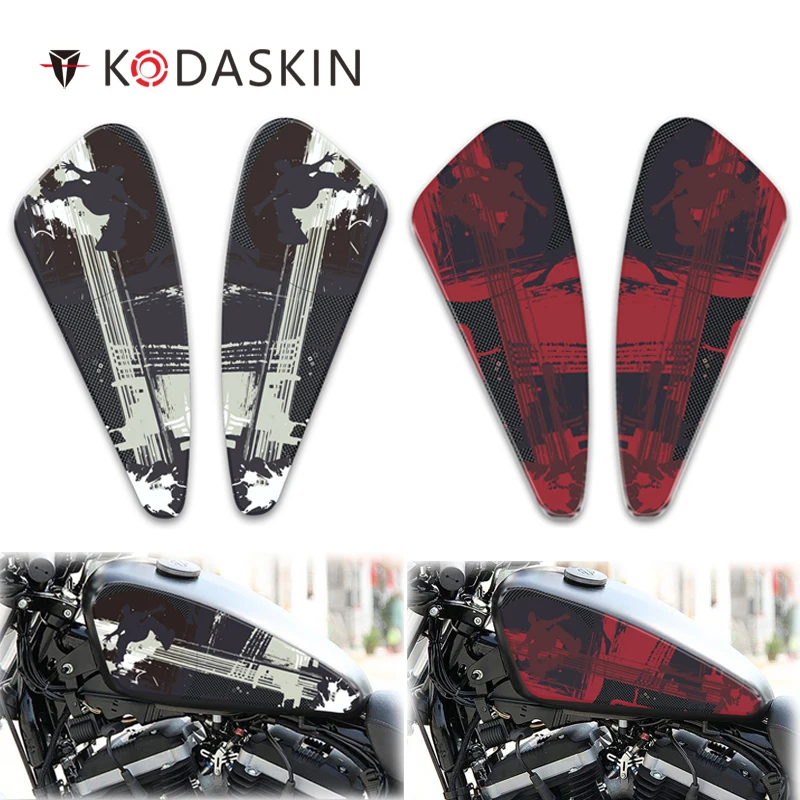KODASKIN мотоциклетный топливный боковый бак накладка наклейка эмблема для Harley XL883N XL883R XL1200N XL48 72