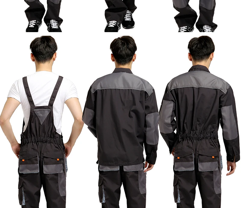 CCGK bib overalls men work coveralls protective repairman strap jumpsuits pants working uniforms plus size sleeveless coverall 3334243234555