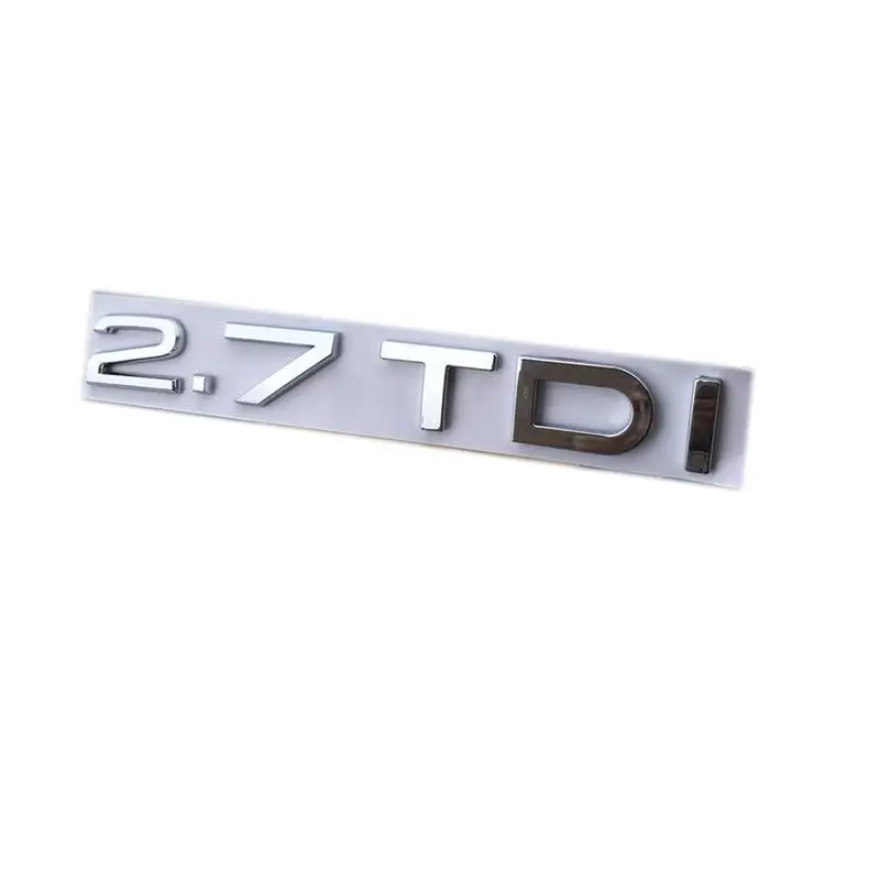 

Plastic Chrome 2.7TDI Car Stickers Emblems Badges Emblemes Emblema