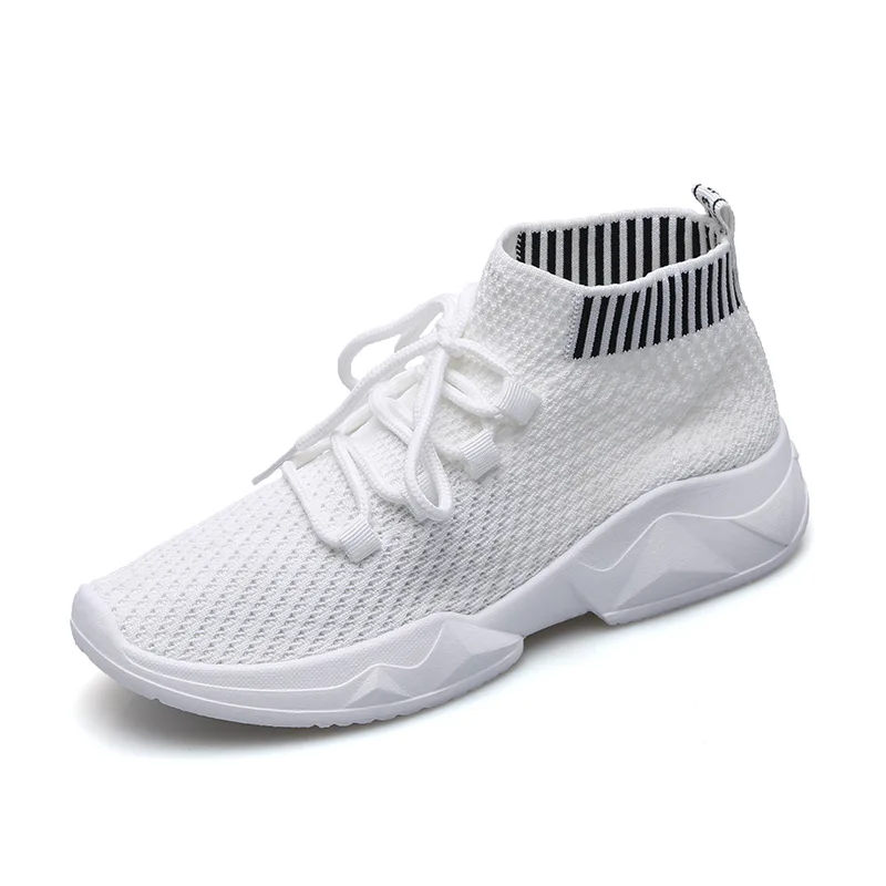 

Women sock sneakers women casual walking shoes Breathable Mesh comfortable black and white sport and lifestyle shoes JINBEILE