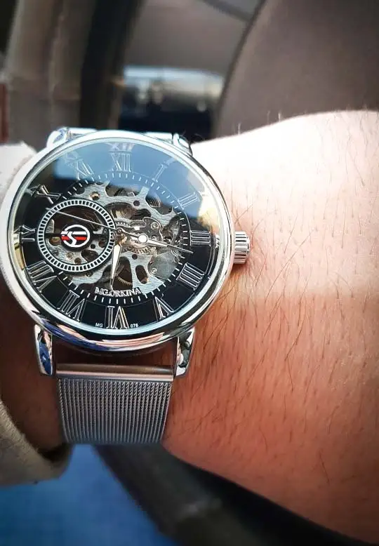 Forsining Ретро Модный дизайн скелет спортивные механические часы светящиеся руки прозрачный сетчатый браслет для мужчин лучший бренд класса люкс