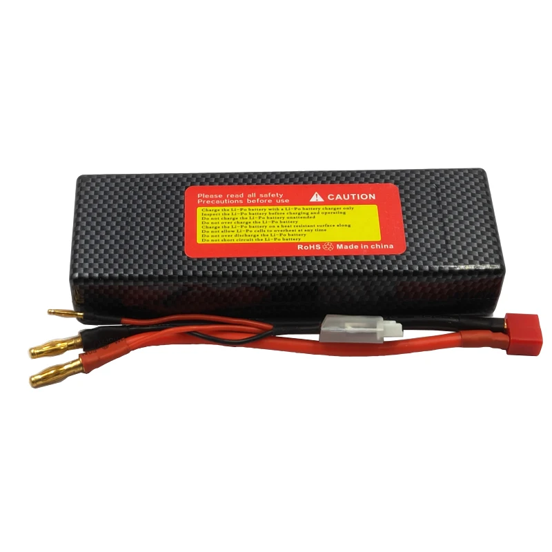 Высококачественный 1 шт. 2 3 RC Lipo аккумулятор 2S 7 4 в 6000 мач 35C твердый чехол