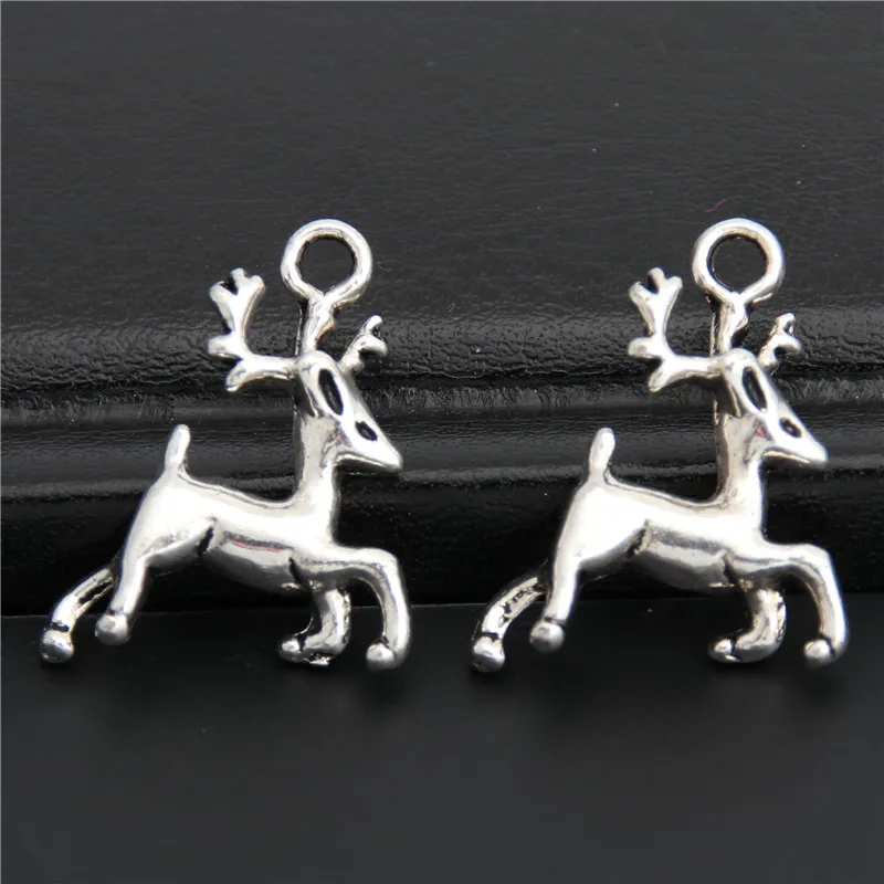 

10pcs Tibetan Silver Deer Charms Pendants For Jewelry Making DIY Craft Handmade A2860
