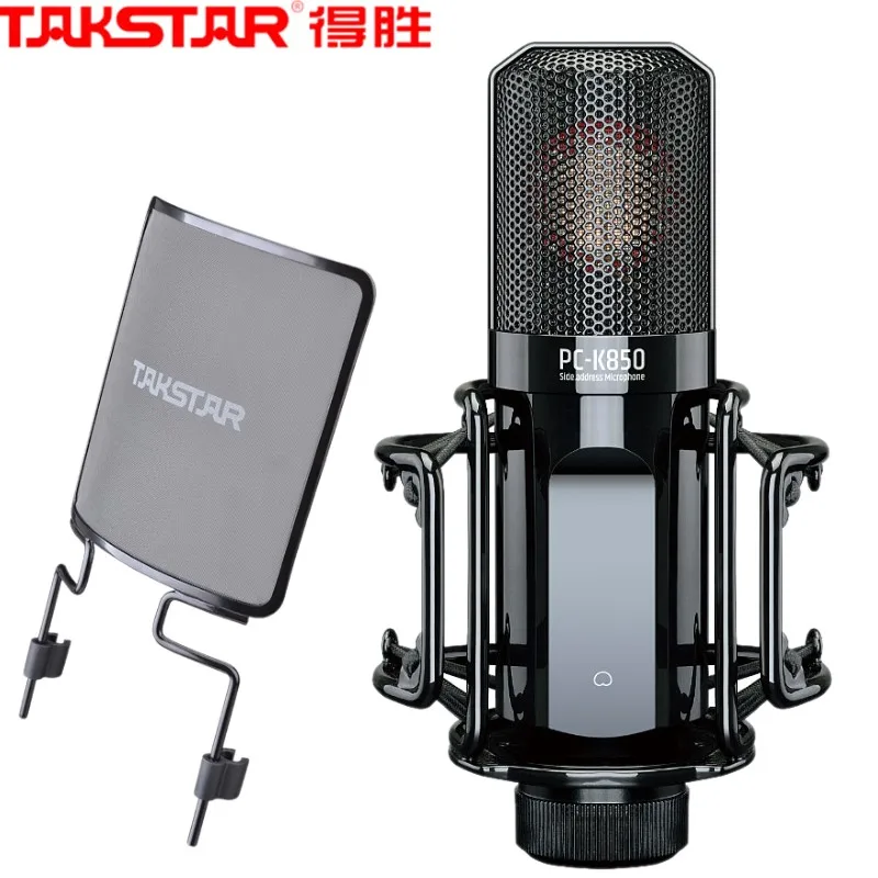 Takstar PC K850 микрофон для записи 34 мм Большая позолоченная мембранная капсула