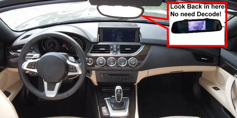 Liislee 3 in1 Special Rear View Camera Wireless Receiver + Mirror Monitor Easy Back Parking System For Hyundai Genesis 2008~2013 9