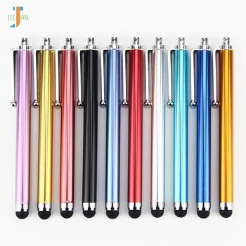 

500pcs/lot Universal Colourful Metal Straight Stylus Touch Pen for IPhone IPad Cell Phone Tablets Samsung Galaxy HTC Wholesale