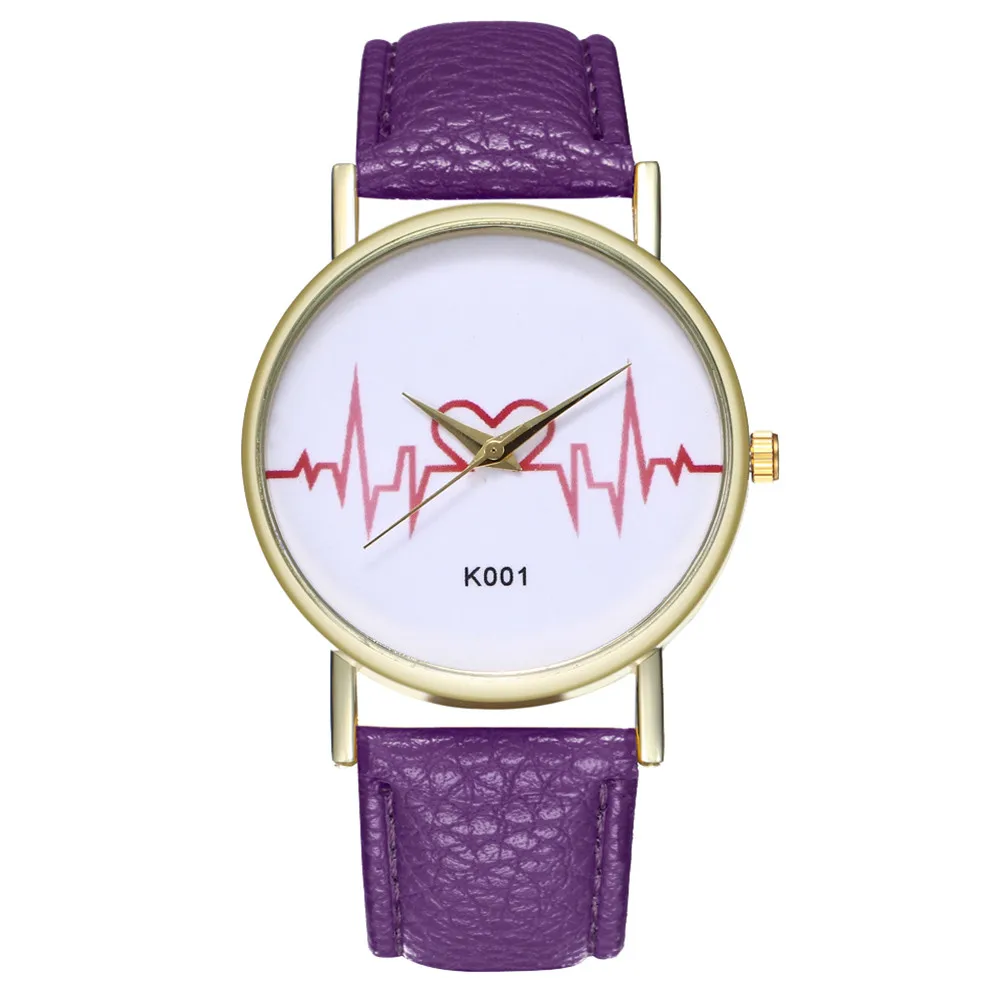 

2018 New Watch Women Woman Fashion Leather Band Analog Quartz Round Wrist Watch Watches Relogio Feminino Drop Shipping