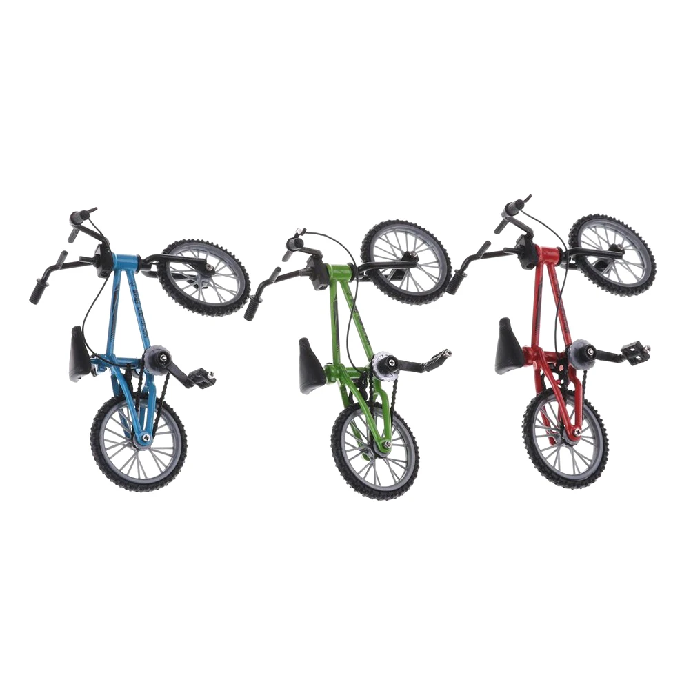Забавные мини пальчиковые игрушечные велосипеды BMX горный велосипед BMX Фикси велосипед Скутер для пальца игрушка игровой костюм Детский Взрослый красный зеленый синий