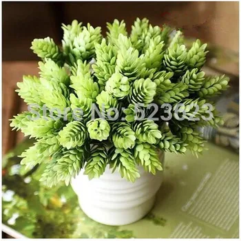 

Free shipping home decor high simulation green plant pineapple grass home decoration artificial flower plant sell in 3 lots