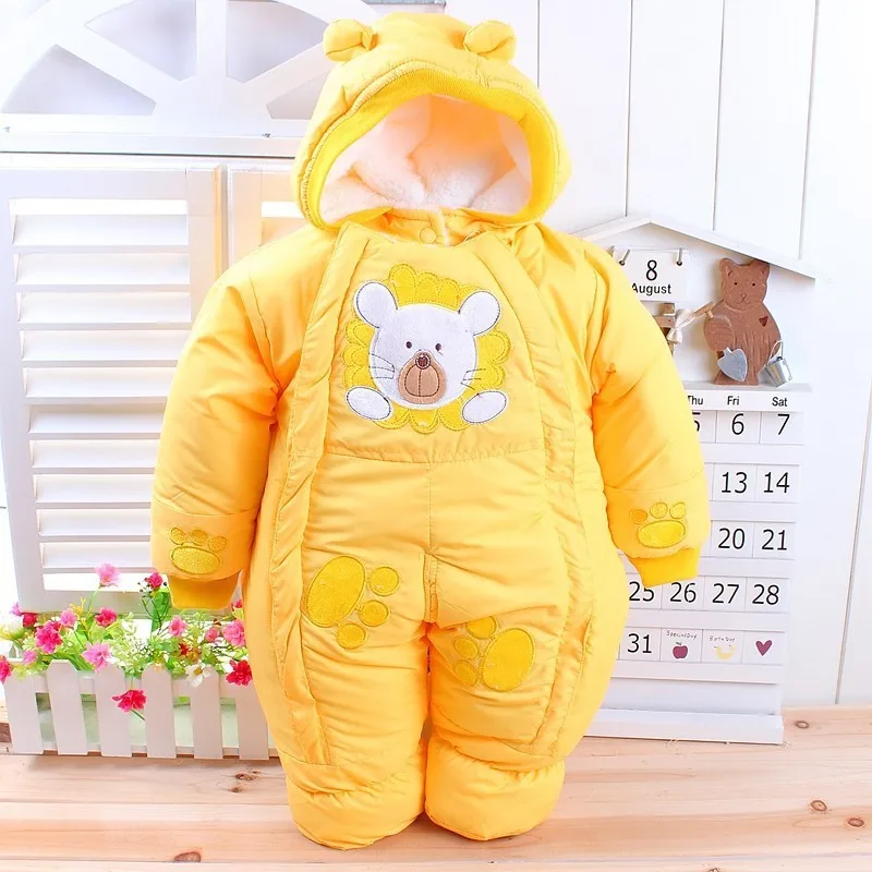 Autumn & Winter Newborn Infant Baby Clothes Fleece Animal Style Clothing Romper Baby Clothes Cotton-padded Overalls CL0437 (1)