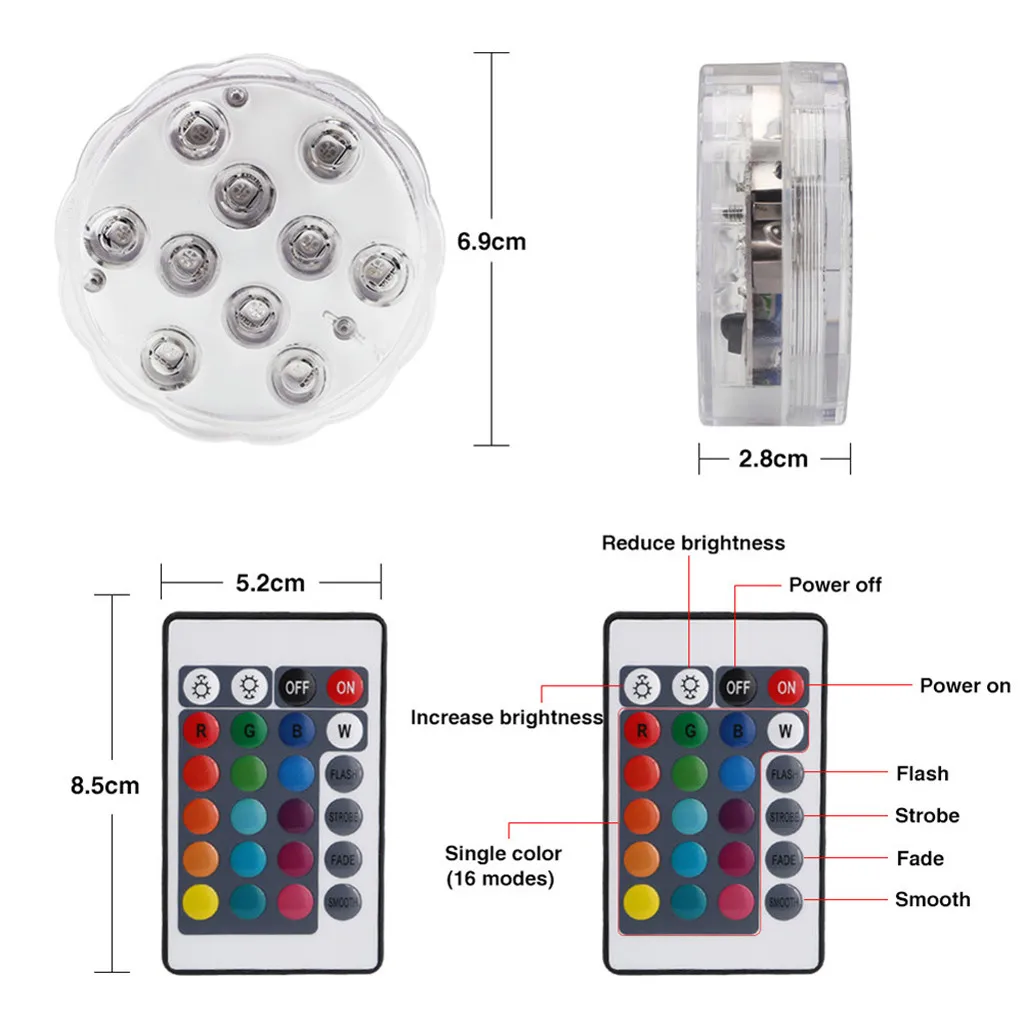 Светильник для бассейна RGB светодиодный светильник Погружной подводный светодиодный светильник+ пульт дистанционного управления Водонепроницаемый погружной светильник водный светильник s