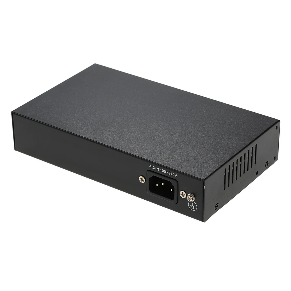 1+ 4 Порты 10/100 Мбит/с PoE выключатель инъектор Мощность Over Ethernet IEEE 802.3af для камер AP VoIP встроенный Питание адаптер Коробка