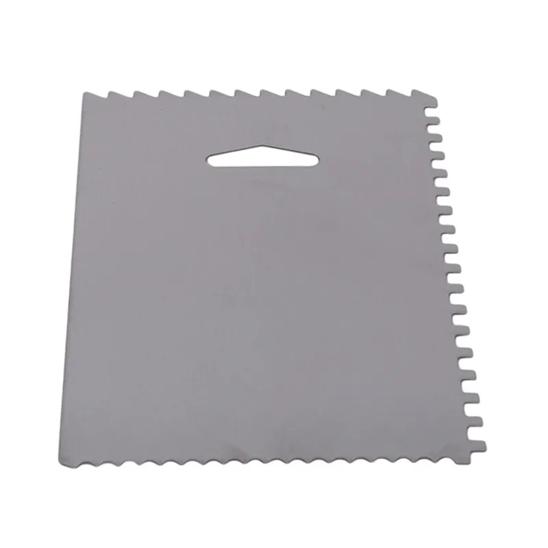 

Stainless Steel Cake Smoother Ice Cream Scraper Baking Tool Cake Decorating Tool Serrated Edge Sugarcraft Pastry Tools