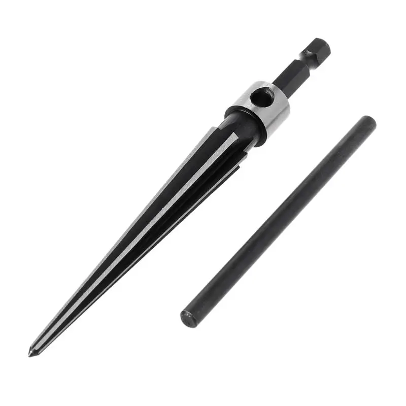 

3-13mm Bridge Pin Hole Hand Held Reamer T Handle Tapered 6 Fluted Chamfer Bit Reaming Woodworker Core Drill Cutting Tool