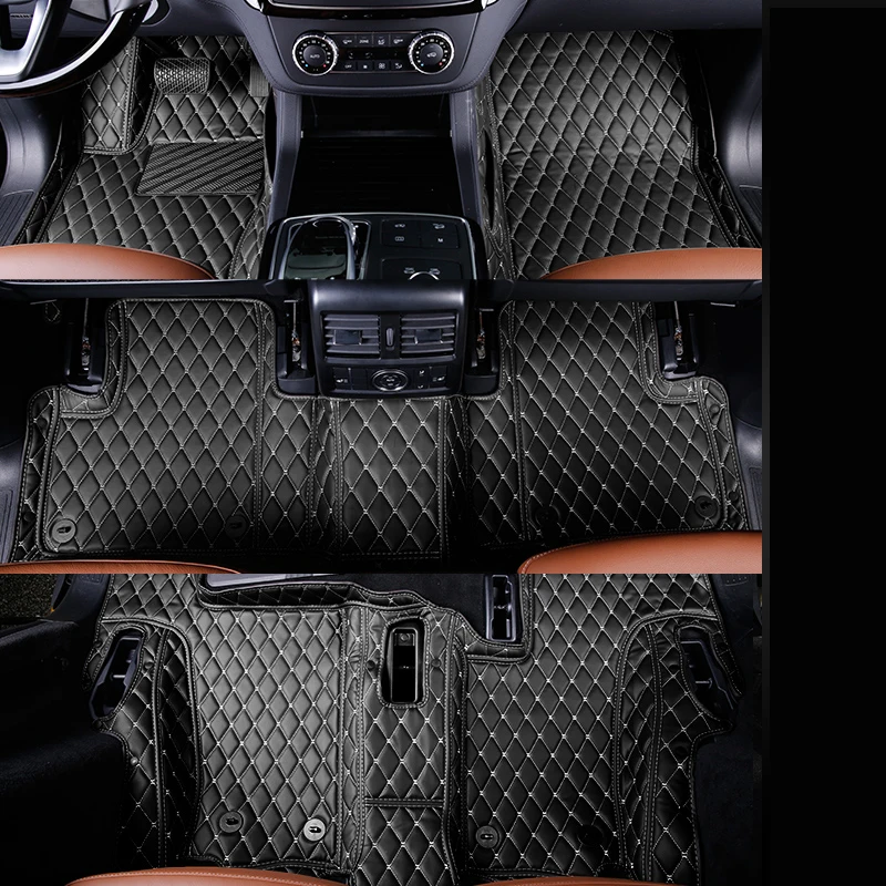 Buy fiber leather car floor interior mat for mercedes benz gl350 gl400 gl450