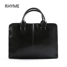 Rhyme New Fashion Men Bags Genuine Leather Business Travel Messenger Bag Brand Design Men’s Shoulder Bag 2 Colors