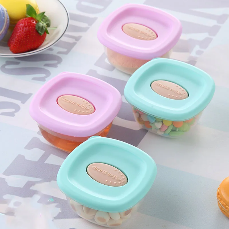 4Pcs Candy Box Baby Food Dispenser Container Case Box Newborn Food