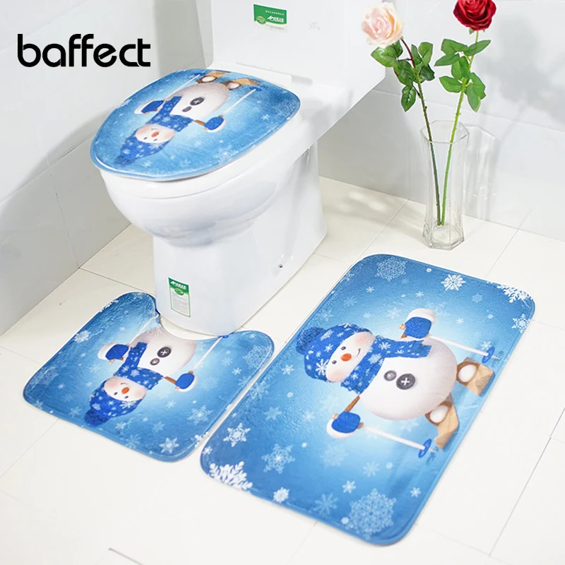 

3pcs Non-Slip Fish Scale Bath Mat Bathroom Kitchen Carpet Doormats Decor 2018 New Arrival Christmas Decoration Accessories