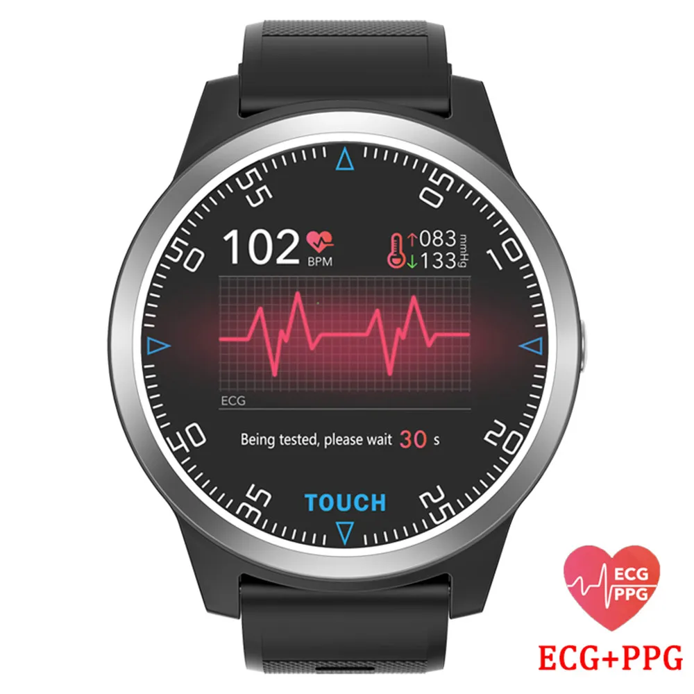 Умные часы ECG + PPG для мужчин монитор сердечного ритма артериального давления