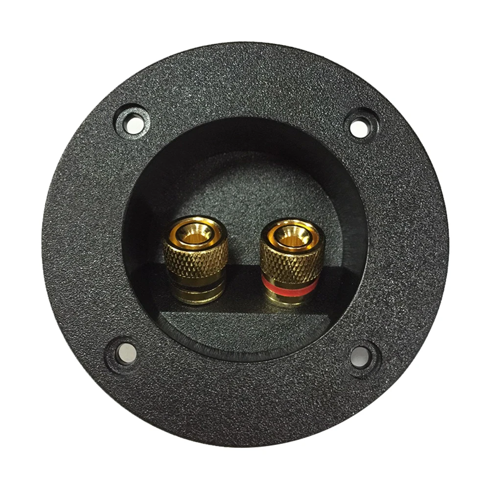 

DIY Terminal Block Binding Post Audio Accessories Cup Connector Spring Round Connector Speaker Junction Case Home Car Plate Box