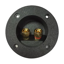 DIY Terminal Block Binding Post Audio Accessories Cup Connector Spring Round Connector Speaker Junction Case Home Car Plate Box