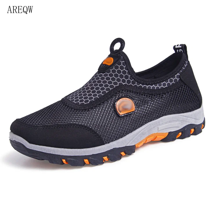 

Men's Summer Shoes Plus Size 39-45 Comfortable Men Casual Shoes Mesh Breathable Loafers Slip-on Footwear