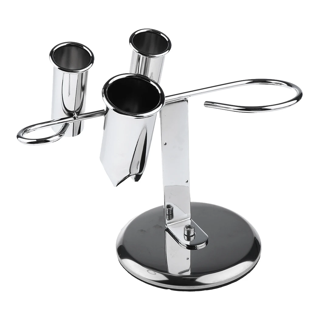 Durable Stainless Steel Tabletop Blow Dryer Rack Hair Straighteners Flat Irons Combs Barber Salon Storage Organizer Holder Stand