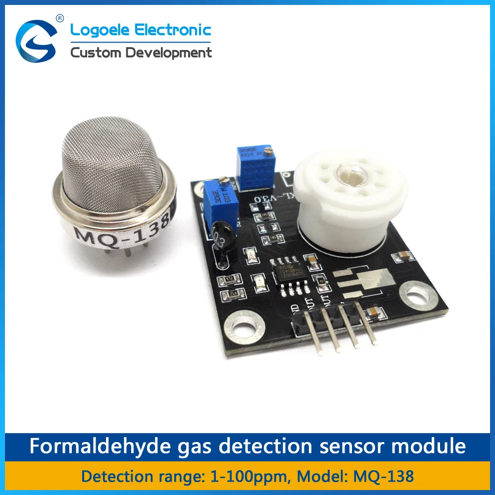 MQ-138 качественное обнаружение, полупроводниковый нагревательный MQ138 VOC HCHO формальдегид Летучий органический газовый датчик Модуль