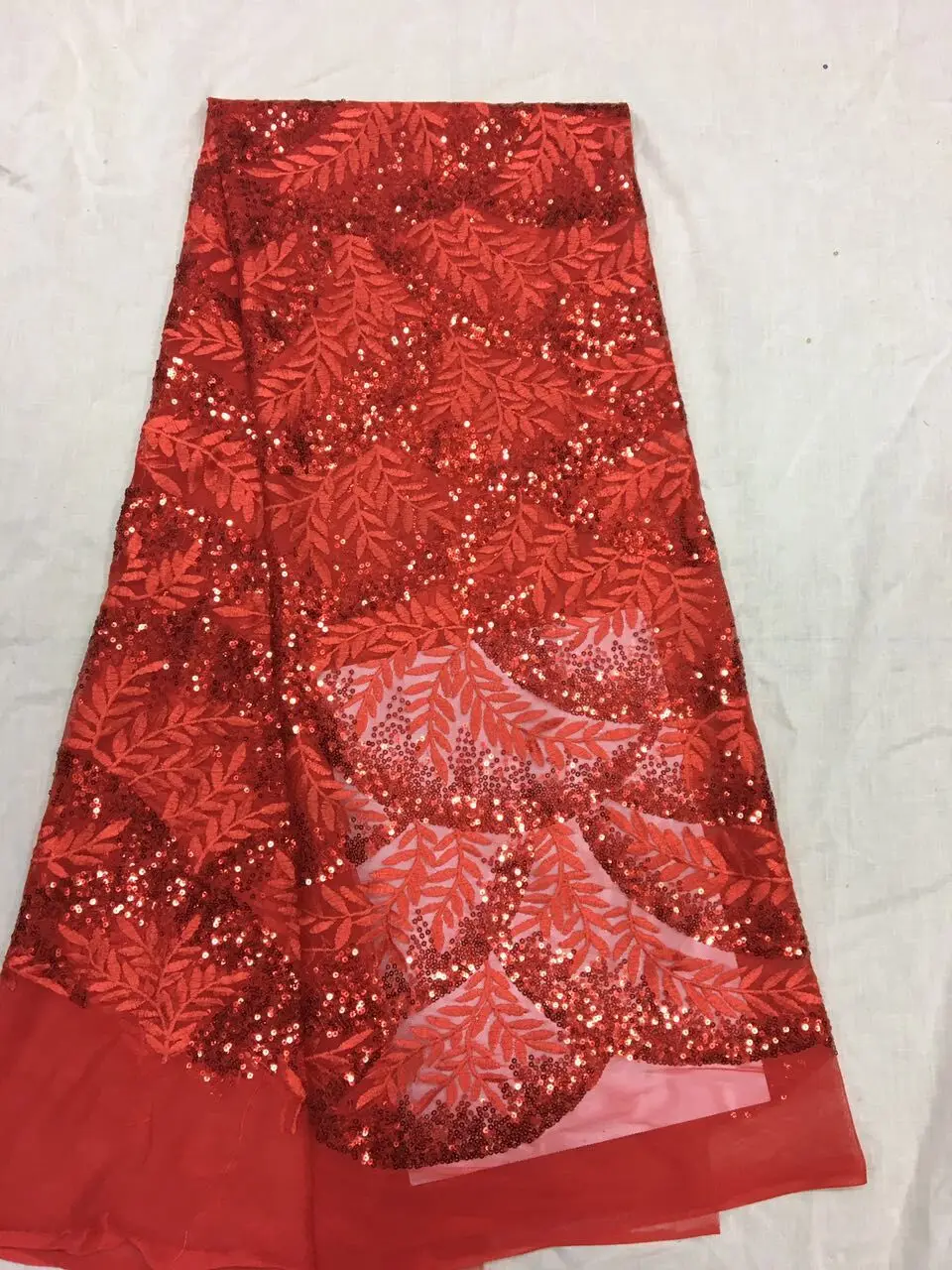 

Hot Sale French Lace Fabric SYJ-5128 High Quality African Tulle Lace Fabric With sequins Cheap Nigerian Lace Fabrics For Women