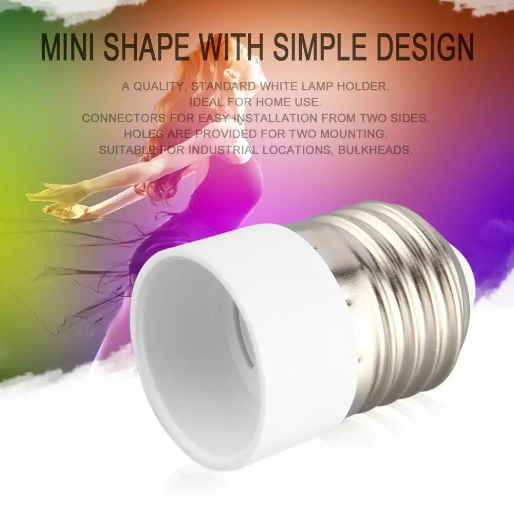 1x E27 bis E14 Lampenfassung Konverter Buchse Glühbirne Adapter Stecker Extender Led Licht HVR88|Конвертеры держателей ламп|