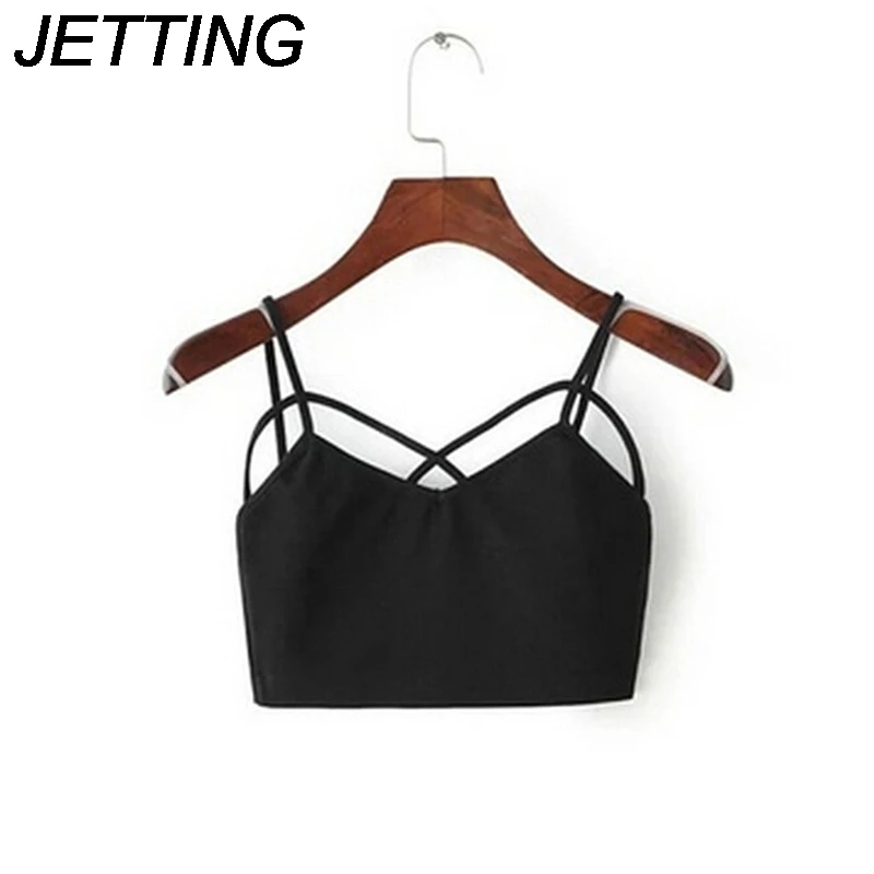 

Black White Fashion Women Ladies Strappy Cross Top Bralet Bustier Vest Crop Top Bra