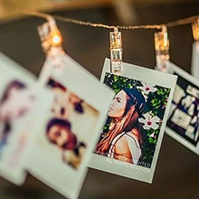 10pcs LED String Lights w/photo clips 1.6M Battery Operated LED for Holiday Wedding Party Room Decoration