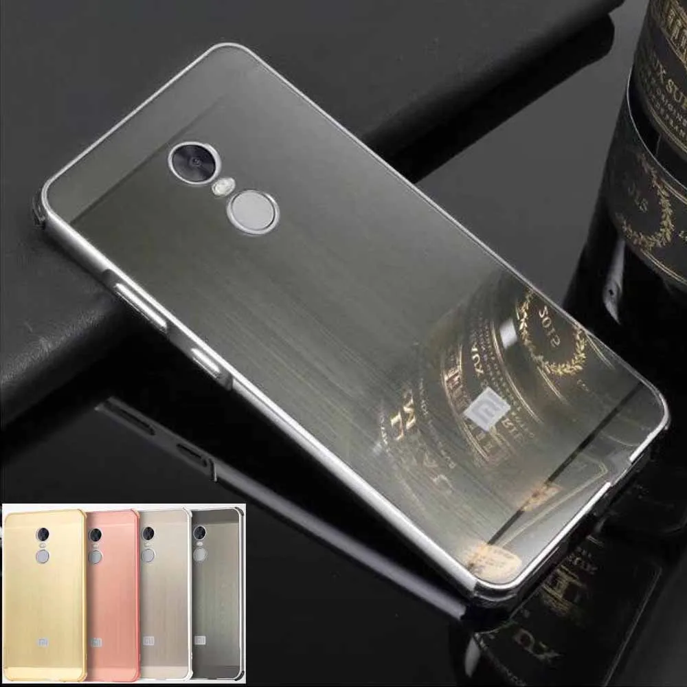 Для Xiomi Redmi Note4x роскошный зеркальный Алюминий матовый металлический чехол для