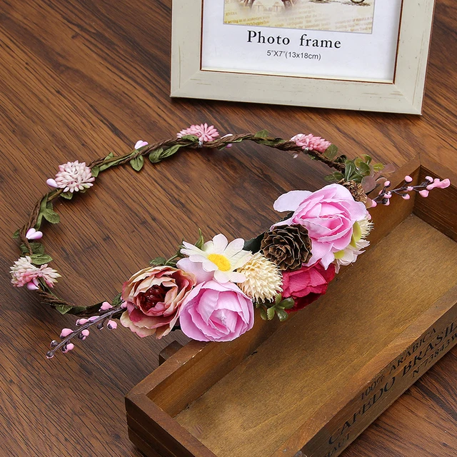 New Fashion Headbands Flower Wreath Crown For Girls Hair Accessories 1
