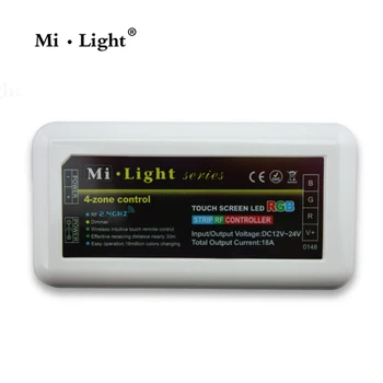 

Mi Light FUT037 Wireless 2.4G 4-Zone RF Wireless RGB LED Controller for Flexible 5050 3528 RGB Led Strip Light