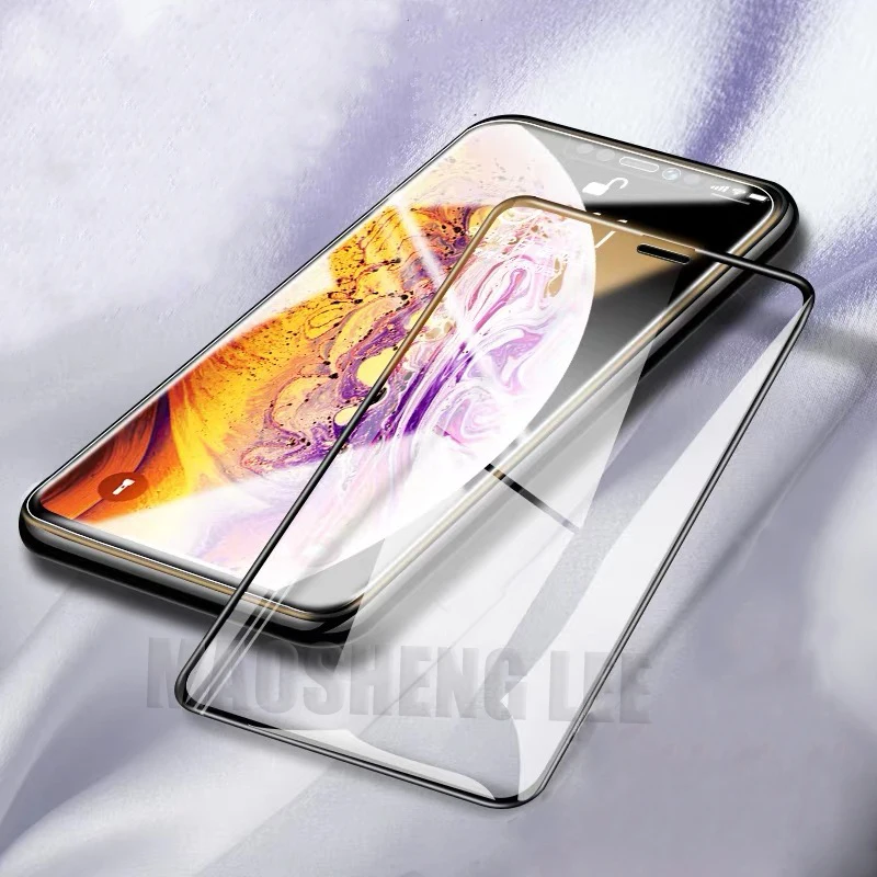 2 шт./лот 9D стекло для iphone X XS MAX XR Закаленное стекло протектор экрана для iphone x xr xs max полное покрытие стекло защитная пленка