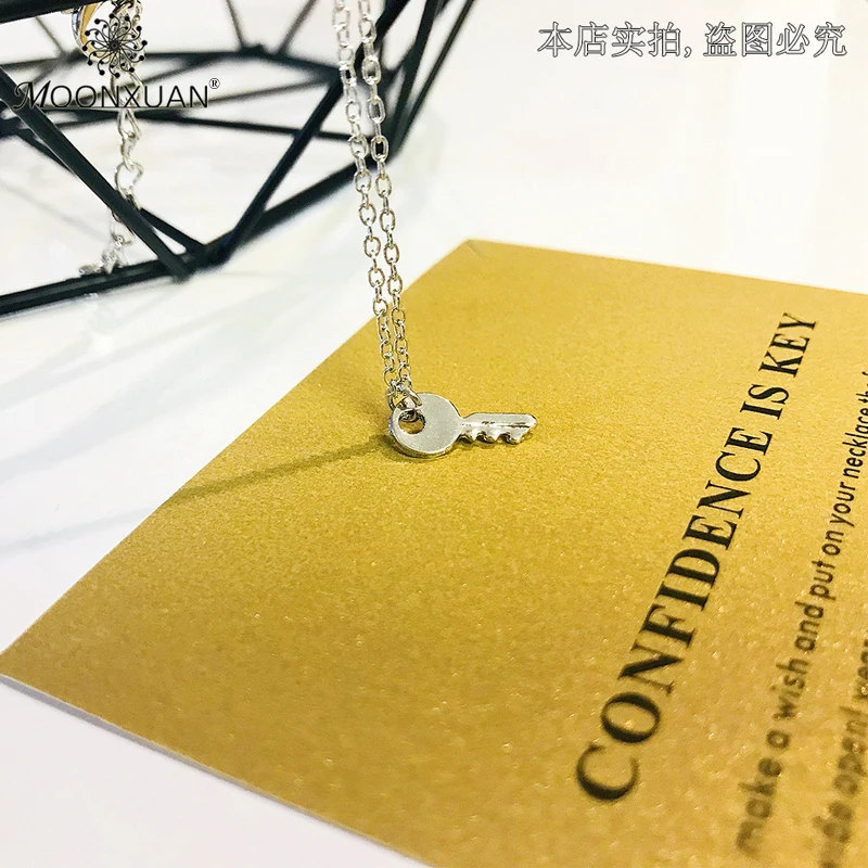 Золотистый и серебристый чокер dogear Key Женское Ожерелье цепочка колье 2019