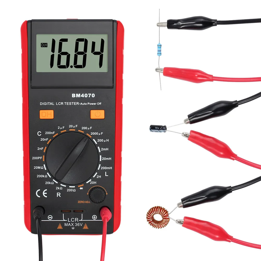 Goede Proster Digitale Professionele Inductantie capaciteit Meter LCR Meter 1999 graven Low Power Indicatie Elektrische Handheld Tester
