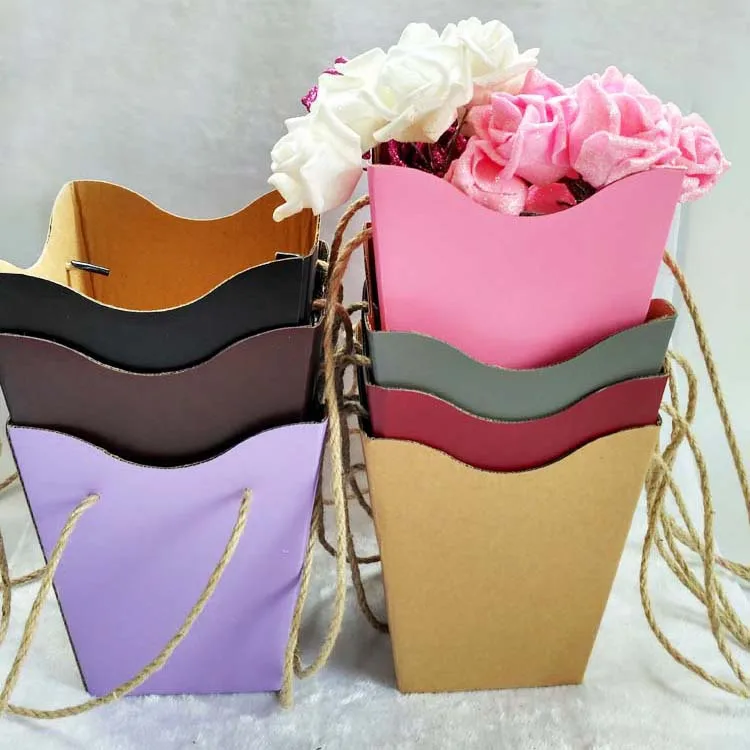 FYSUIMU 4Pcs Wedding Floral Envelope Boxes Empty Flower Paper