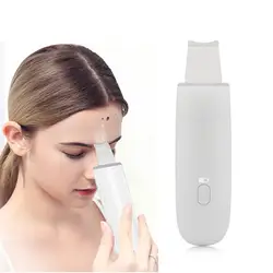 Ультразвуковая щетка для кожи Глубокая очистка лица скруббер вибрирующий очищающий шпатель для лица микродермальный спа прибор для