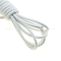 1 ярд красочные диаметр 3 мм эластичный канат банджи шок шнур стрейч веревка для DIY ювелирных изделий открытый Backage - Цвет: White