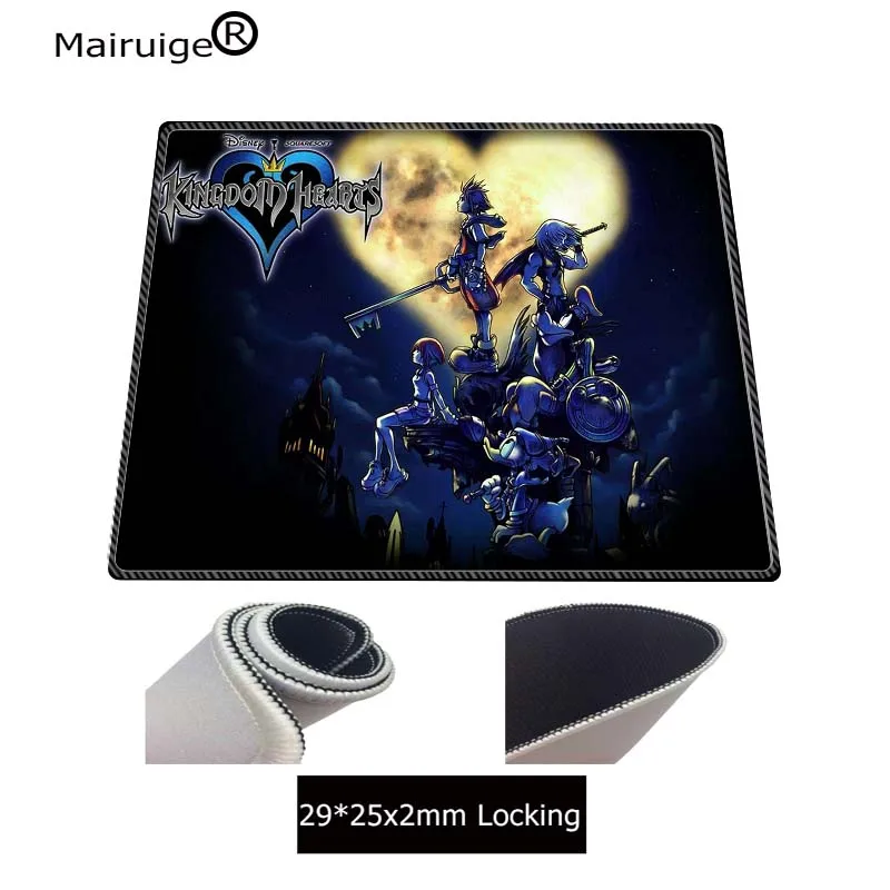 Mairuige, большой коврик для мыши в стиле аниме, геймерский коврик для мыши, резиновый игровой Настольный коврик с фиксирующейся кромкой для игры Kingdom Hearts для CSGO DOTA Gamer