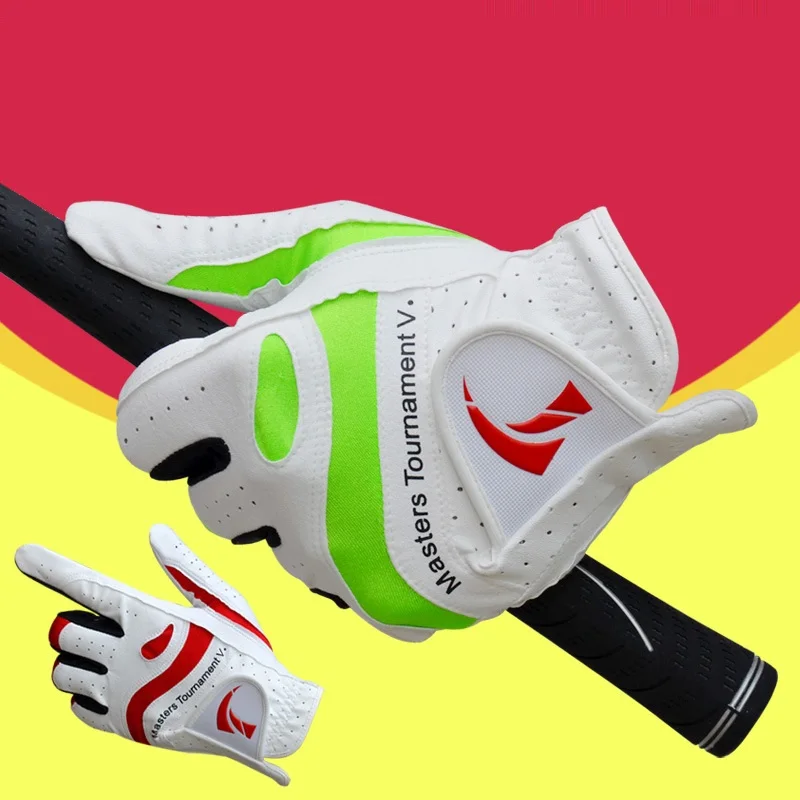Mens Left Hand Breathable Golf Gloves Men's Soft Sheepskin Non slip
